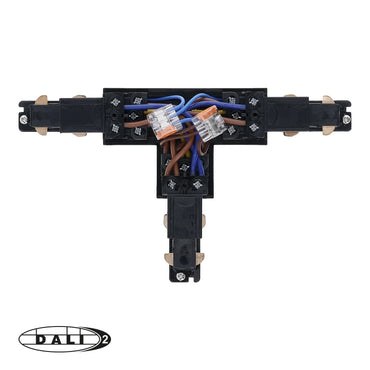 DALI 3-fase rail T-vorm connector right-1 zwart
