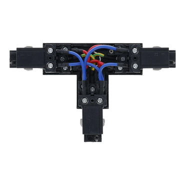 Inbouw 3-fase T-vorm connector left-2 zwart