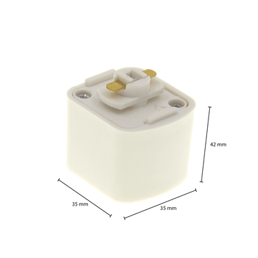 1-FASE RAIL SQUARE ADAPTER WIT - Outledtl.nl