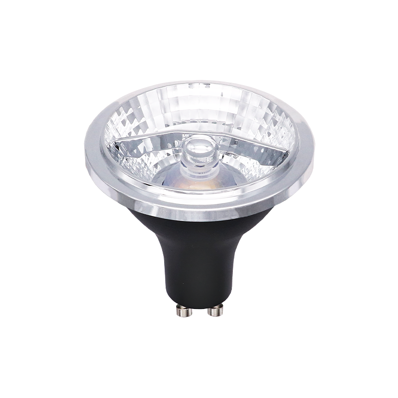 LED AR70 GU10 spot 6W zwart dimbaar