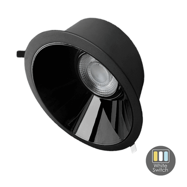 LED Downlight Kerber - TriColor - 10 Watt - Zaagmaat 100 -110MM - Zwart - Outledtl.nl
