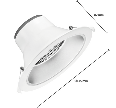 LED Downlight Reflector - Tri Color - 15 Watt - Zaagmaat Ø120-140MM - Outledtl.nl