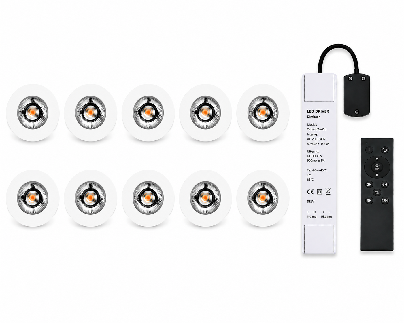 LED Dimbare Meubelspots | kastspots | wandplankspots | Wit