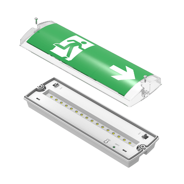 Noodverlichting Pan - 3W - IP65 ( Inclusief Pictogrammen ) - Outledtl.nl