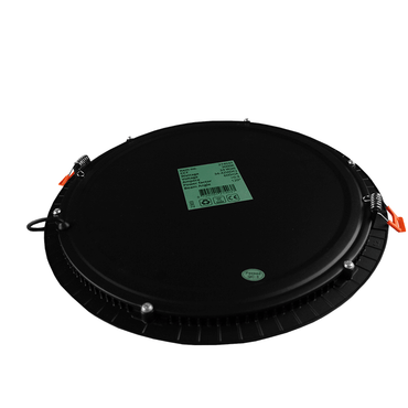 LED Downlight Zwart - SLIMLine - Zaagmaat Ø280 - 295 mm - 22 Watt - Outledtl.nl