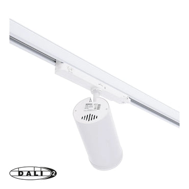 DALI 3-fase railspot Zoomable | 10-30W | Wit | dimbaar, CCT