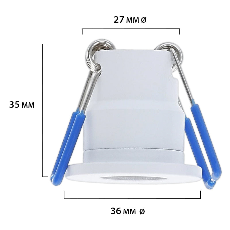 LED Veranda inbouwspot | Ø28mm | 3 W | Dimbaar - Wit | Bundel 6 Stuks | 2700K - Warm wit - Outledtl.nl