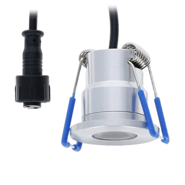 LED Veranda inbouwspot | Ø28mm | 3 W | Dimbaar - Zilver | Bundel 10 Stuks | 2700K - Warm wit - Outledtl.nl