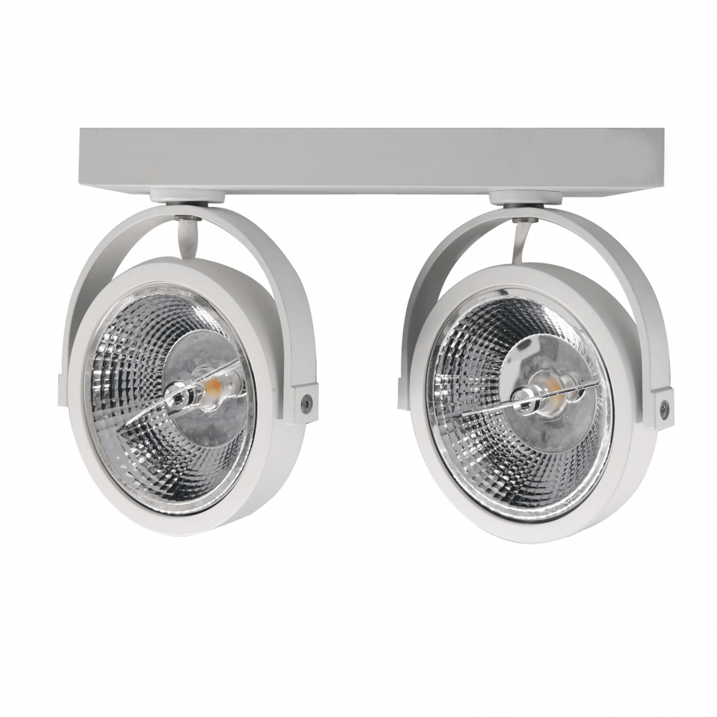 LED AR111 Opbouwarmatuur | Dubbel | Wit | exclusief AR111 spot - Outledtl.nl