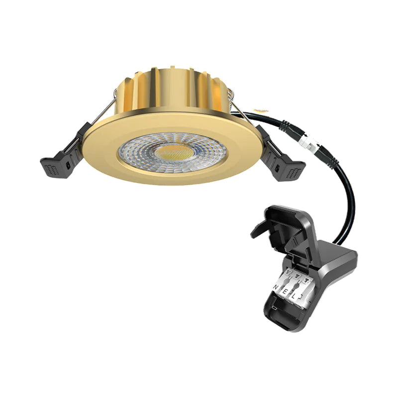 LED Inbouwspot Hugo | Dimbaar | IP65 | 6W | CCT Switch | Zaagmaat: Ø50-70 mm | Goud - Outledtl.nl