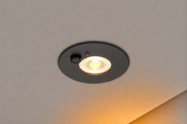 Inbouwspot Odessa | 6W | Dimbaar | Zwart | CCT-Switch | IP65 | Met Sensor