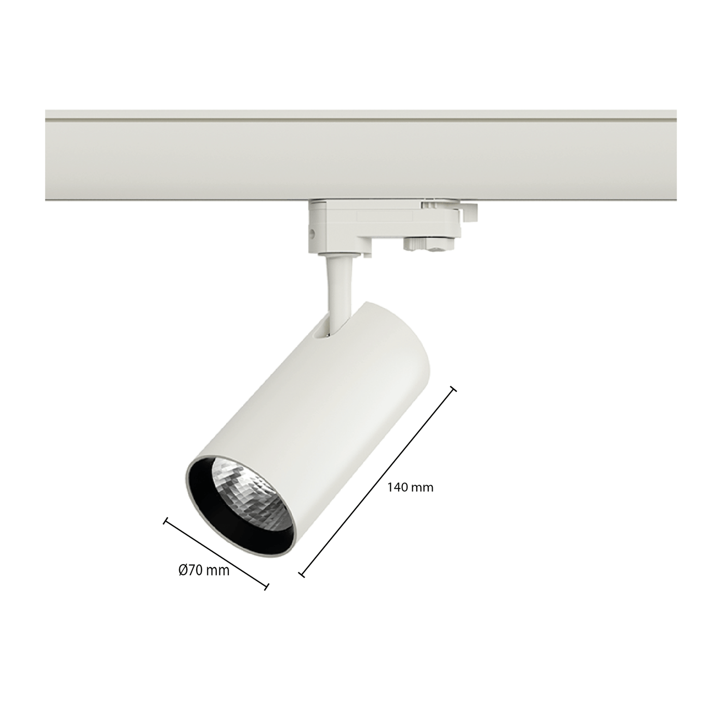 3-Fase Railsysteem verlichting | 10 watt | Wit | 5 jaar garantie - Outledtl.nl