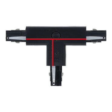 Schwarzer T-FORM-VERBINDER Left-1