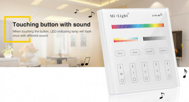 MI-LIGHT Wandbediening - 4 GROEPEN - RF-RGB +CCT - Outledtl.nl