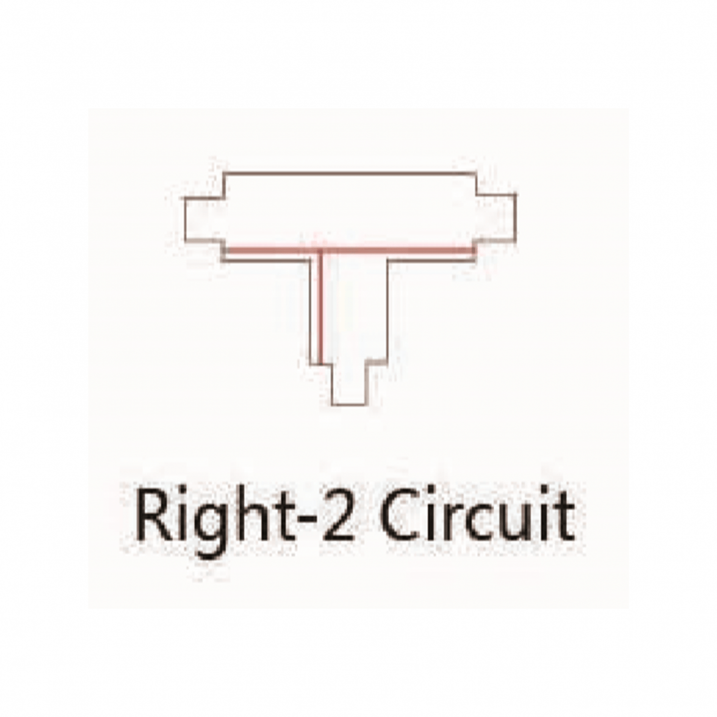 Zwarte T-VORM CONNECTOR Right-2 - Outledtl.nl
