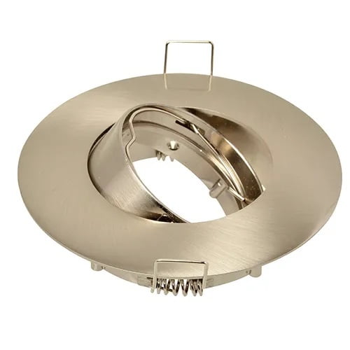 GU10 Armaturen IP20 - Geborsteld aluminium - brede rand Ø100 mm - Outledtl.nl