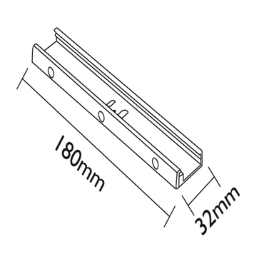 OPHANGSYSTEEM RECHT 18CM - WIT | 3 FASE - RAILSYSTEMEN - Outledtl.nl 