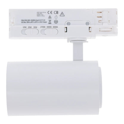 3-Fase spotjes | 10 | 20 | 30 watt | CCT en Wattage Switch – Dimbaar - Wit - Outledtl.nl 