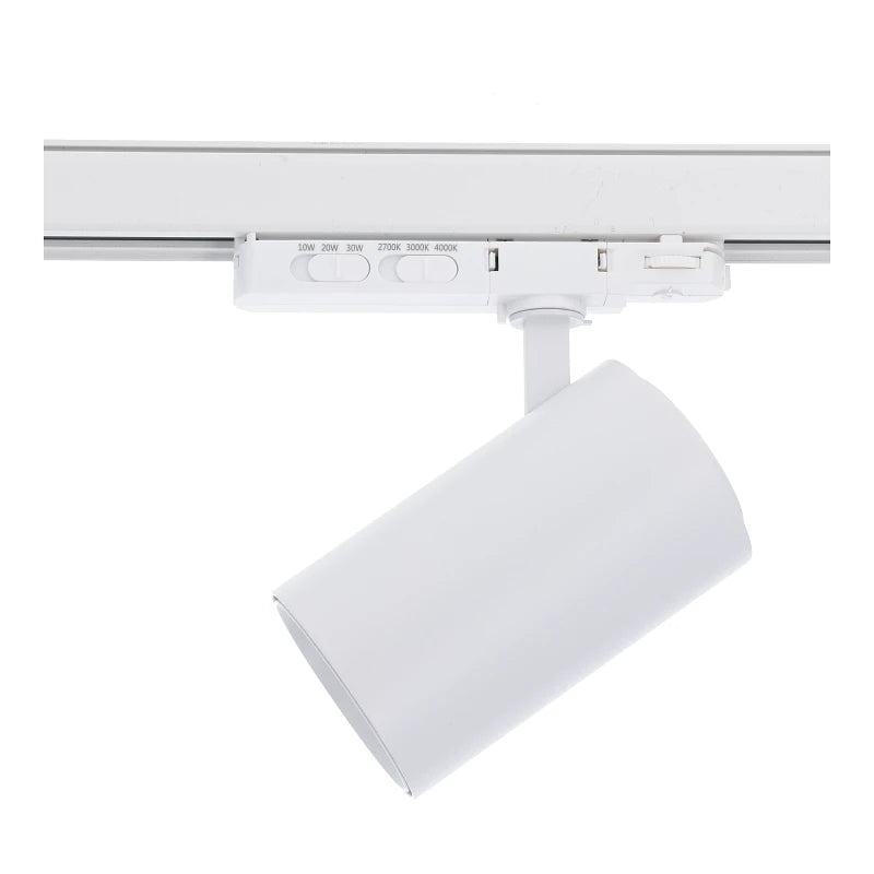 3-Fase spotjes | 10 | 20 | 30 watt | CCT en Wattage Switch – Dimbaar - Wit - Outledtl.nl 