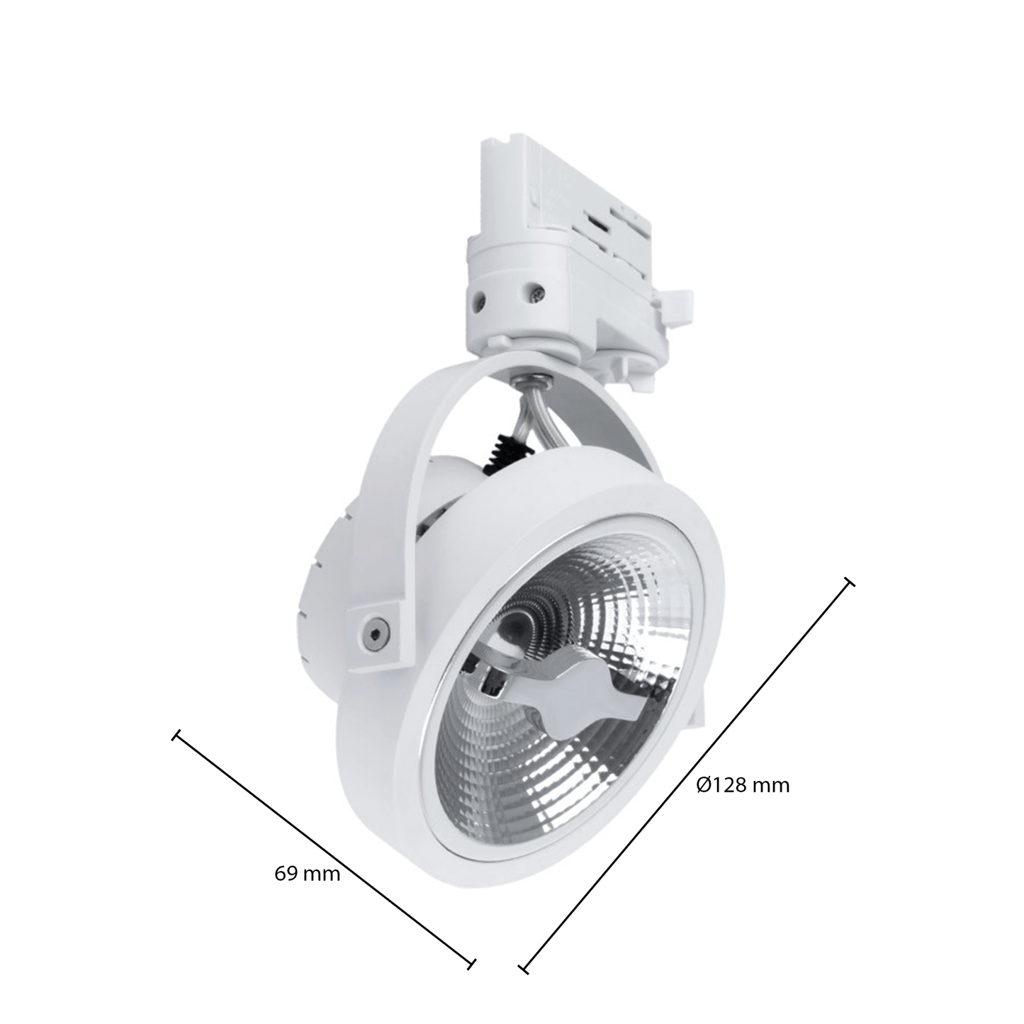 3-Fase Railverlichting wit - 15W - 45°  -  CRI>92 - 4000K - Outledtl.nl 