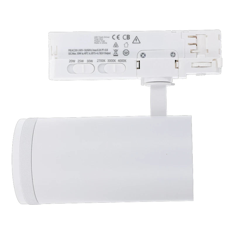 3-Fase Railspots | 20 | 25 | 30 watt Wattage Switch | CCT Switch | Gradenbundel | Dimbaar - Outledtl.nl 