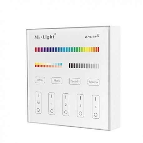 MI-LIGHT Wandbediening - 4 GROEPEN - RF-RGB +CCT - Outledtl.nl 