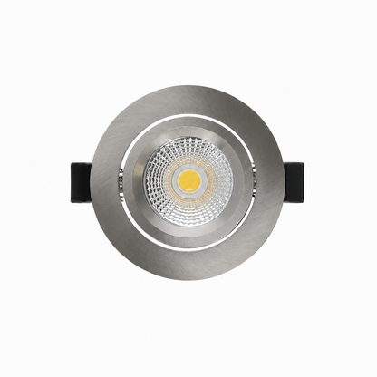 LED Einbaustrahler Pollux | 5 Watt | Dim2Warm | Silber | IP65 | Schwenkbar