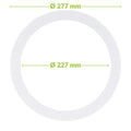 Verloopring metaal wit Ø227-277mm