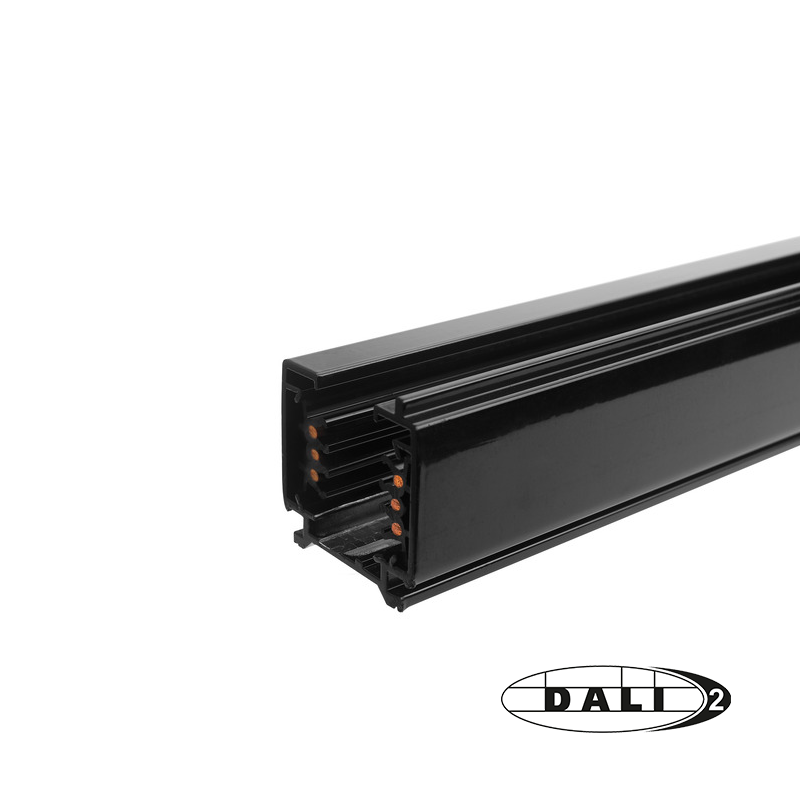 DALI 3-fase rail 100cm rail zwart