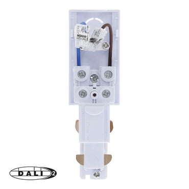 DALI 3-fase rail power connector links wit