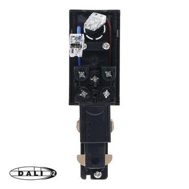 DALI 3-fase rail power connector links zwart