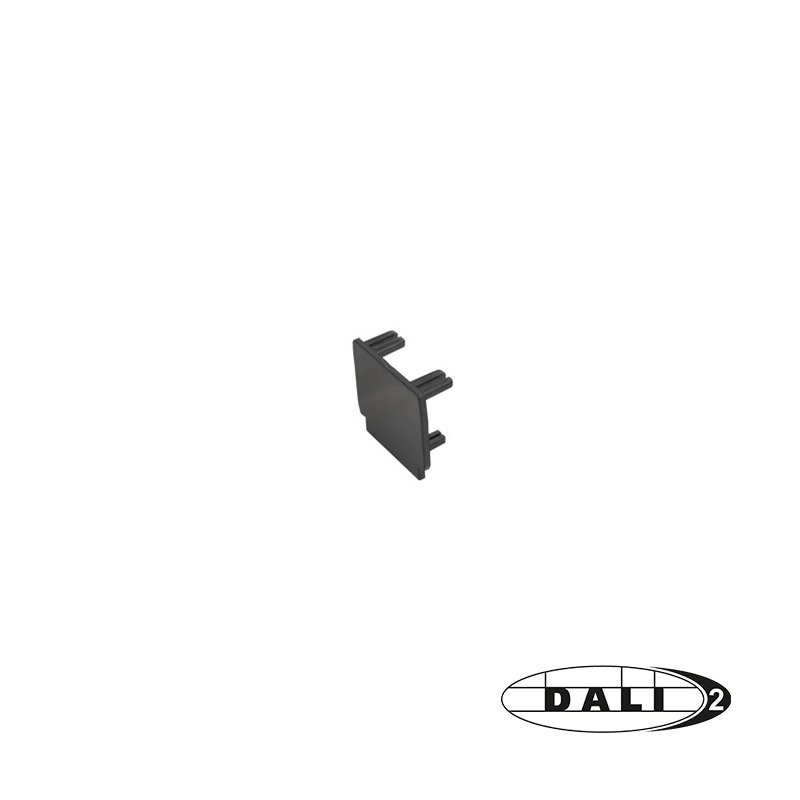 DALI 3-fase rail eindkap zwart