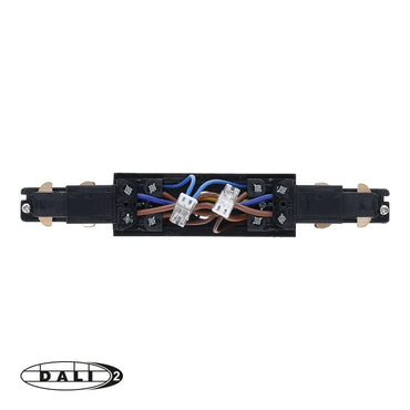 DALI 3-fase rail I-vorm connector zwart