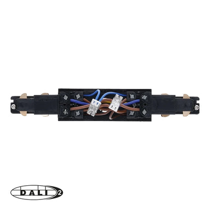 DALI 3-fase rail I-vorm connector zwart