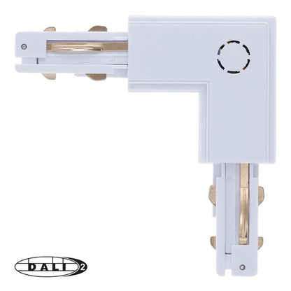 DALI 3-fase rail L-vorm connector outside wit – afbeelding 3