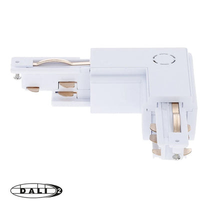 DALI 3-fase rail L-vorm connector outside wit – afbeelding 4