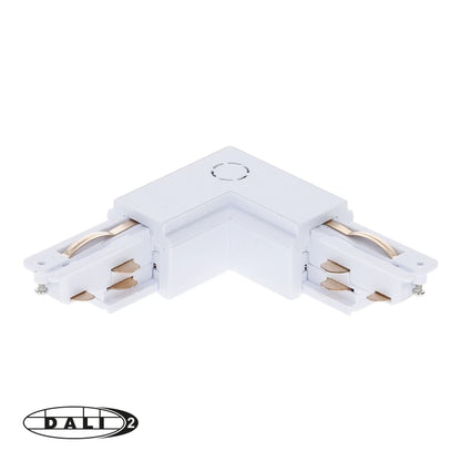 DALI 3-fase rail L-vorm connector outside wit – afbeelding 5
