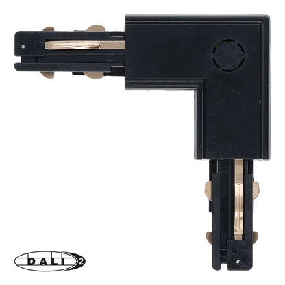 DALI 3-fase rail L-vorm connector outside zwart – afbeelding 3