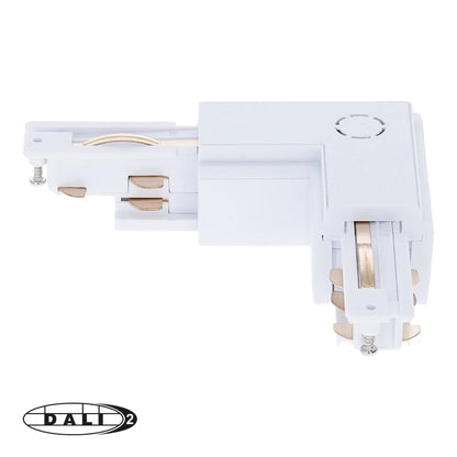 DALI 3-fase rail L-vorm connector inside wit – afbeelding 4
