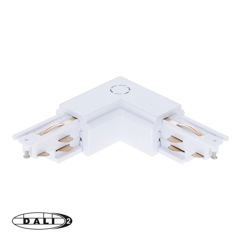 DALI 3-fase rail L-vorm connector inside wit – afbeelding 5