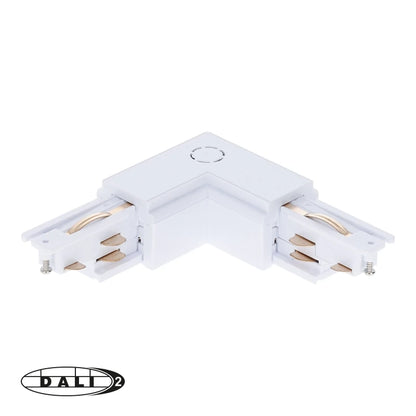 DALI 3-fase rail L-vorm connector inside wit – afbeelding 5