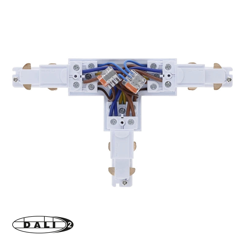 DALI 3-fase rail T-vorm connector left-1 wit