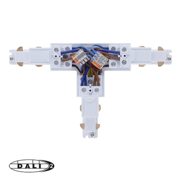 DALI 3-fase rail T-vorm connector left-1 wit