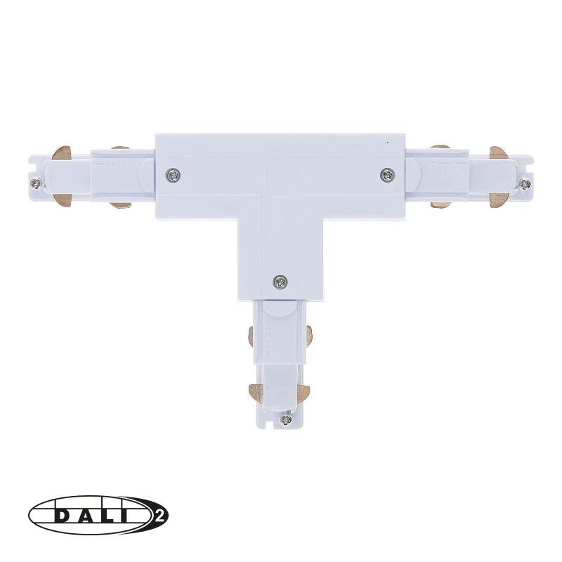 DALI 3-fase rail T-vorm connector left-1 wit – afbeelding 2