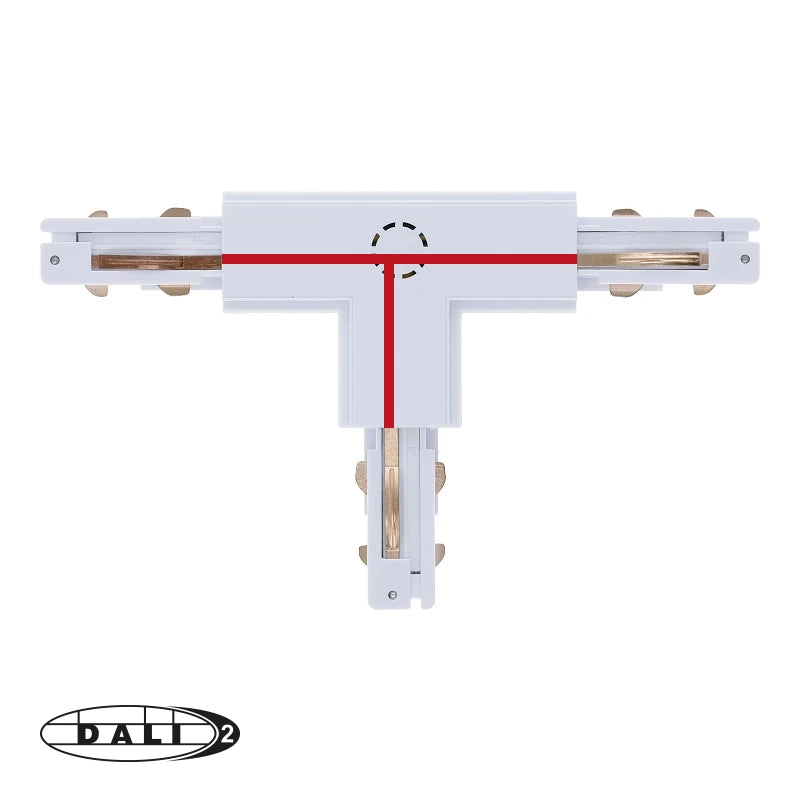 DALI 3-fase rail T-vorm connector left-1 wit – afbeelding 6