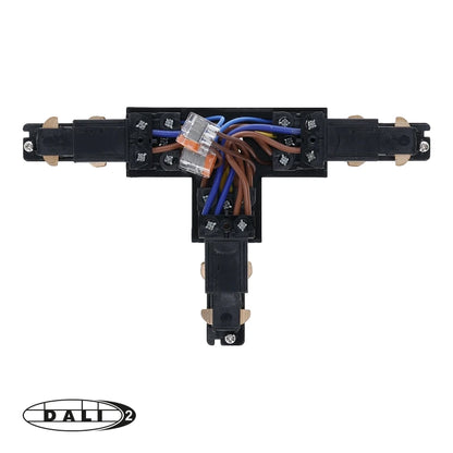 DALI 3-fase rail T-vorm connector left-1 zwart