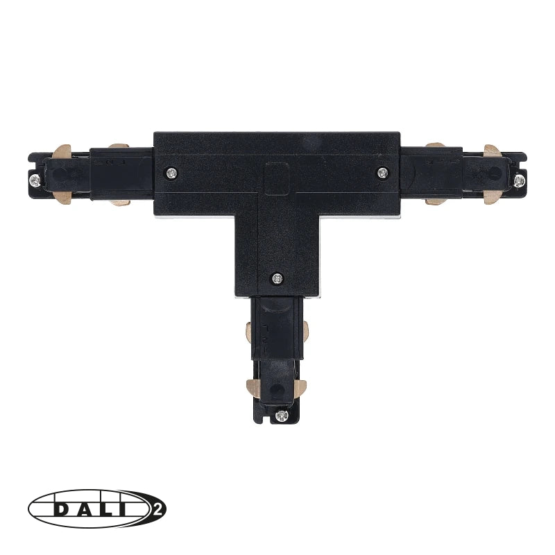 DALI 3-fase rail T-vorm connector left-1 zwart – afbeelding 2