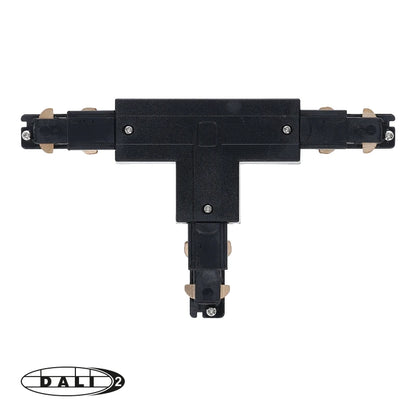 DALI 3-fase rail T-vorm connector left-1 zwart – afbeelding 2