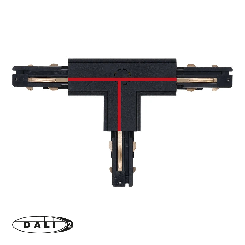 DALI 3-fase rail T-vorm connector left-1 zwart – afbeelding 6