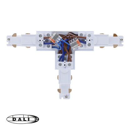 DALI 3-fase rail T-vorm connector left-2 wit